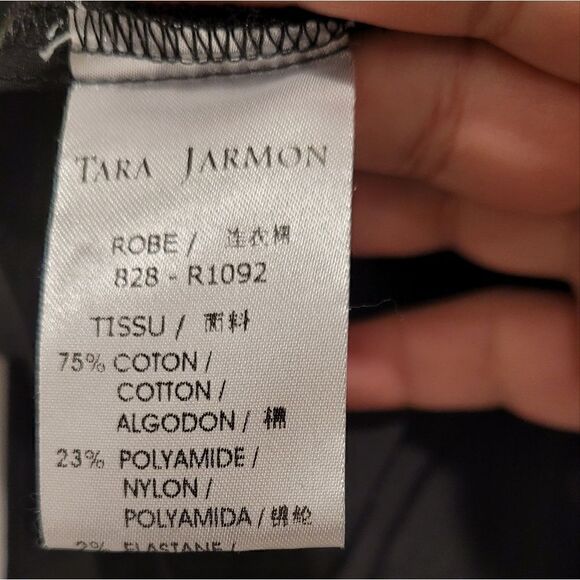 Tara JarmonBlack one shoulder sleeve dress size EU 40 - Picture 14 of 16